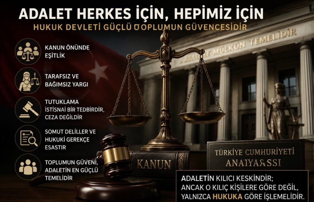 Hukuk Devletinde Eşitlik İlkesi ve Tutuklama Tedbiri Üzerine Toplumsal Beklenti ADALET
