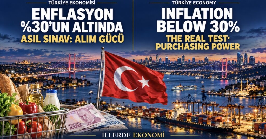 TÜRKİYE’DE ENFLASYON YÜZDE 30’UN ALTINDA: ASIL SINAV ALIM GÜCÜ